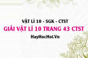 Giải Vật lí 10 trang 43 Chân trời sáng tạo SGK